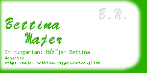 bettina majer business card